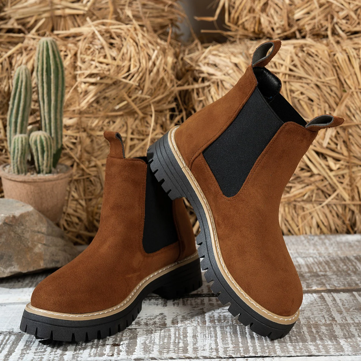 Women's ClassicKick Boots - Effortless Slip-On Ankle Boots with Chelsea Style
