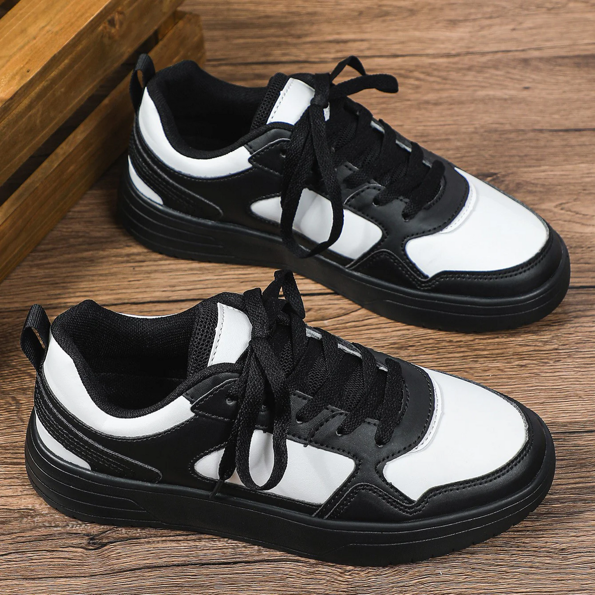 WildStride Leopard Print Platform Casual Skate Sneakers
